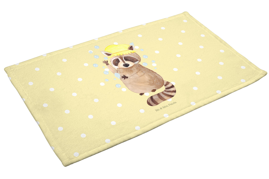 Gäste Handtuch Waschbär Gästetuch, Reisehandtuch, Sport Handtuch, Frottier, Kinder Handtuch, Tiermotive, Gute Laune, lustige Sprüche, Tiere, Waschbär, Tagträumen, Plan, Fröhlich, waschen, Seifenblasen