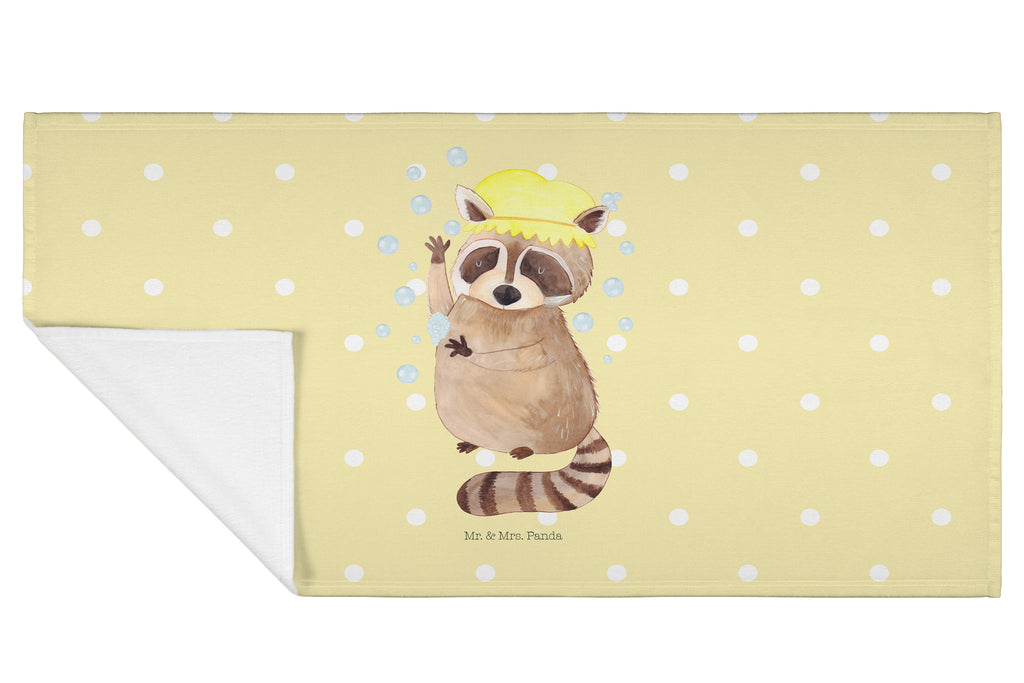 50 x 100 Handtuch Waschbär Handtuch, Badehandtuch, Badezimmer, Handtücher, groß, Kinder, Baby, Tiermotive, Gute Laune, lustige Sprüche, Tiere, Waschbär, Tagträumen, Plan, Fröhlich, waschen, Seifenblasen