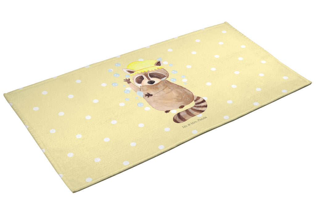 50 x 100 Handtuch Waschbär Handtuch, Badehandtuch, Badezimmer, Handtücher, groß, Kinder, Baby, Tiermotive, Gute Laune, lustige Sprüche, Tiere, Waschbär, Tagträumen, Plan, Fröhlich, waschen, Seifenblasen