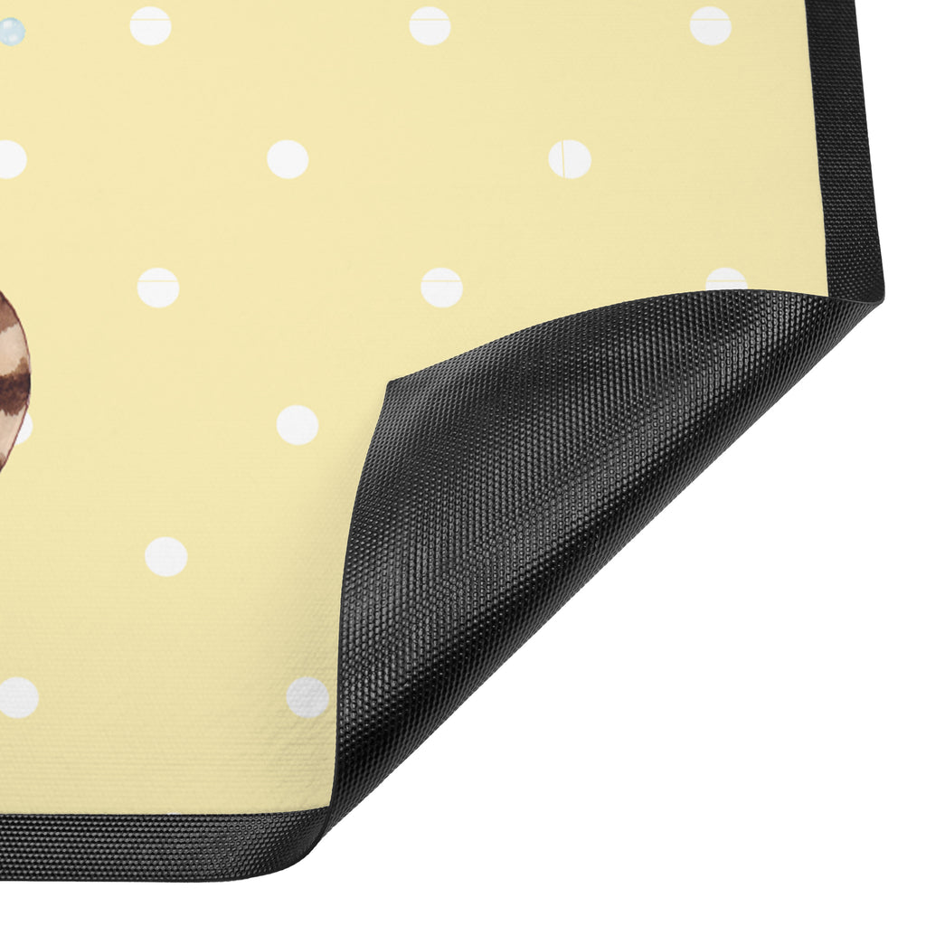 Fußmatte Waschbär Waschbär, Tagträumen, Plan, Fröhlich, waschen, Seifenblasen Türvorleger, Schmutzmatte, Fußabtreter, Matte, Schmutzfänger, Fußabstreifer, Schmutzfangmatte, Türmatte, Motivfußmatte,  Haustürmatte, Vorleger  süße Tiermotive, gute Laune, lustige Sprüche, Tiere