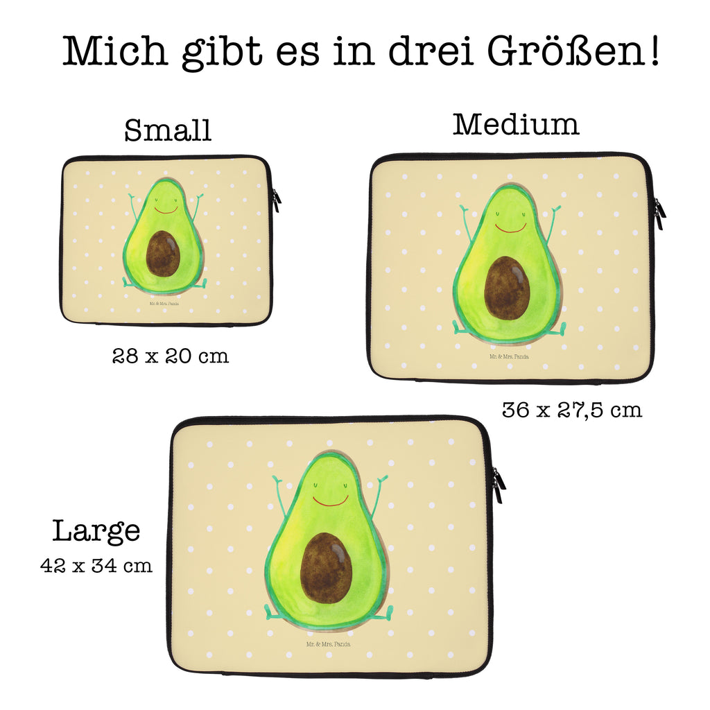 33 x 42 Notebook Tasche Avocado Happy Notebook Tasche, Laptop, Computertasche, Tasche, Schutzhülle, Avocado, Veggie, Vegan, Gesund, Chaos