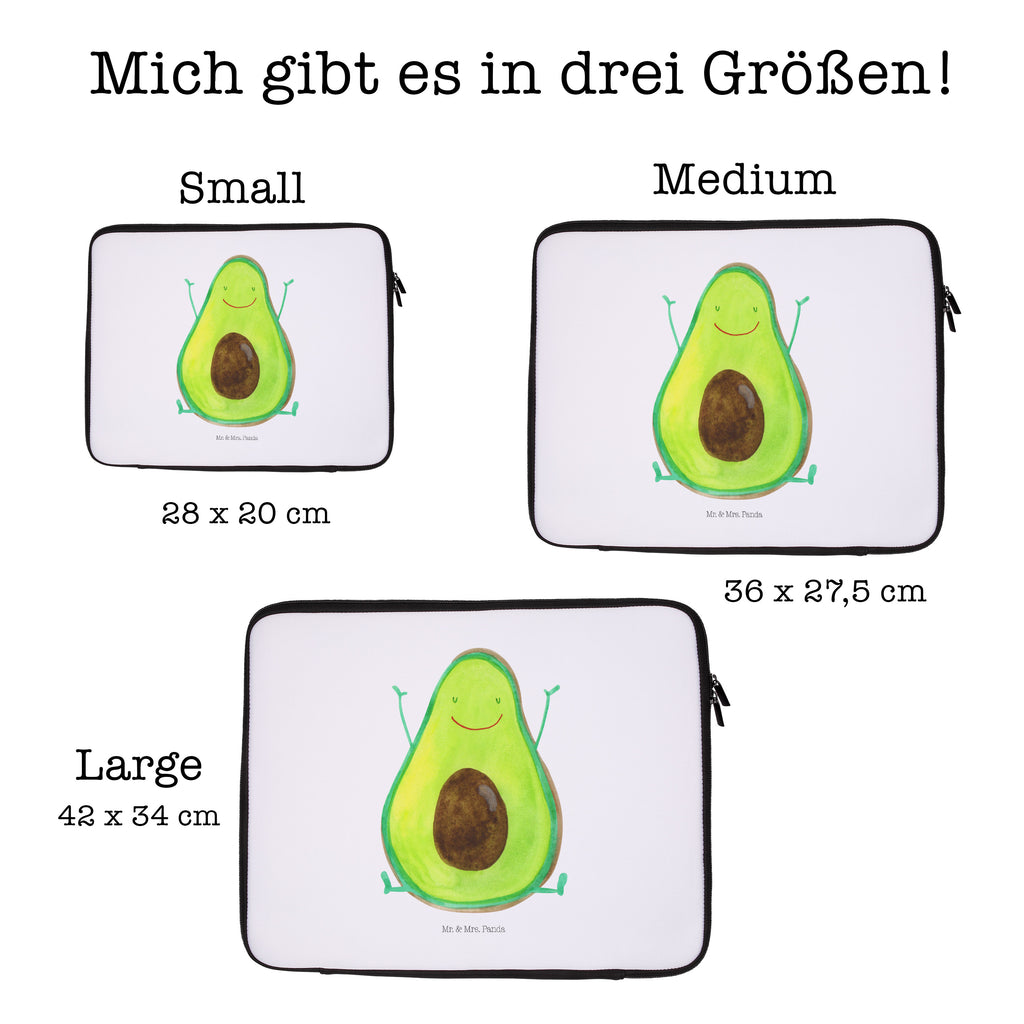 33 x 42 Notebook Tasche Avocado Happy Notebook Tasche, Laptop, Computertasche, Tasche, Schutzhülle, Avocado, Veggie, Vegan, Gesund, Chaos