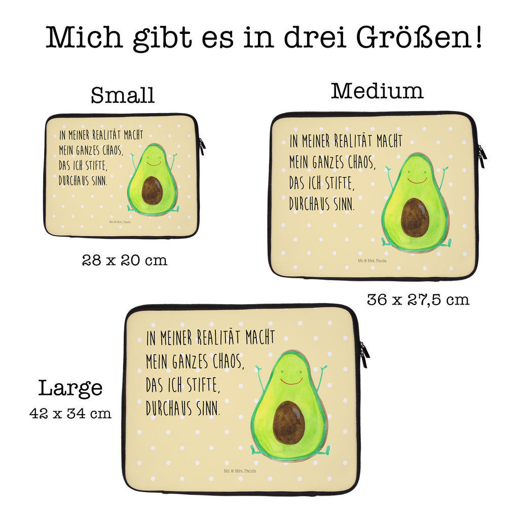 33 x 42 Notebook Tasche Avocado Happy Notebook Tasche, Laptop, Computertasche, Tasche, Schutzhülle, Avocado, Veggie, Vegan, Gesund, Chaos