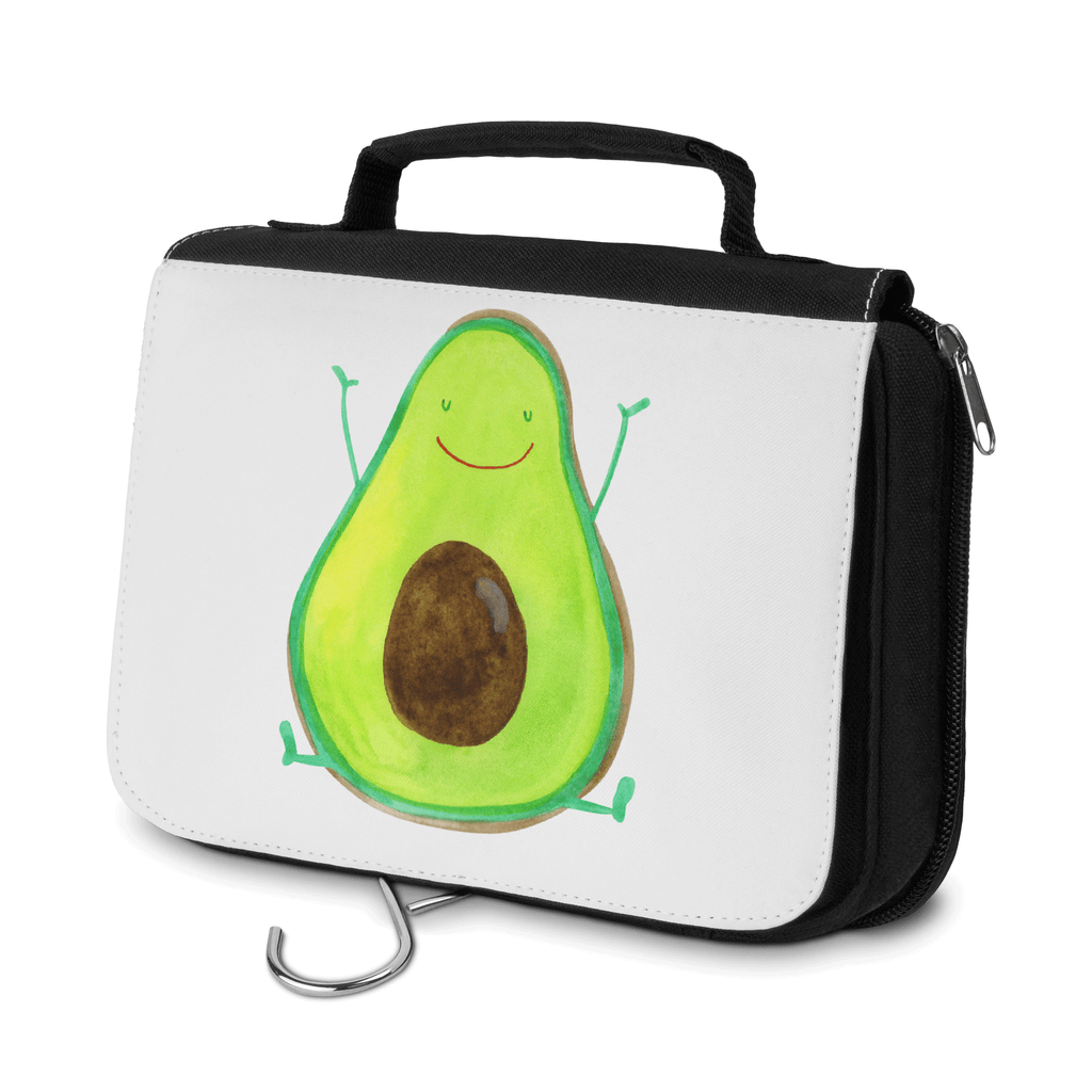 Kulturbeutel Avocado Happy Kulturbeutel, Zum Aufhängen, Waschtasche, Kosmetiktasche, Damen, Herren, Aufbewahrungstasche, Schminktasche, Kosmetikbeutel, Organizer, Kulturtasche, Schminkutensil, Avocado, Veggie, Vegan, Gesund, Chaos