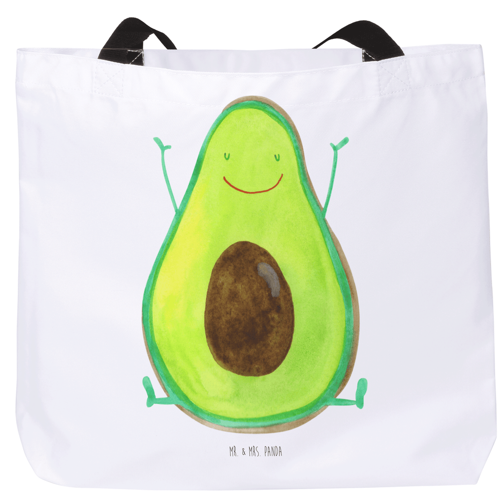 Shopper Avocado Happy Beutel, Einkaufstasche, Tasche, Strandtasche, Einkaufsbeutel, Shopper, Schultasche, Freizeittasche, Tragebeutel, Schulbeutel, Alltagstasche, Avocado, Veggie, Vegan, Gesund, Chaos