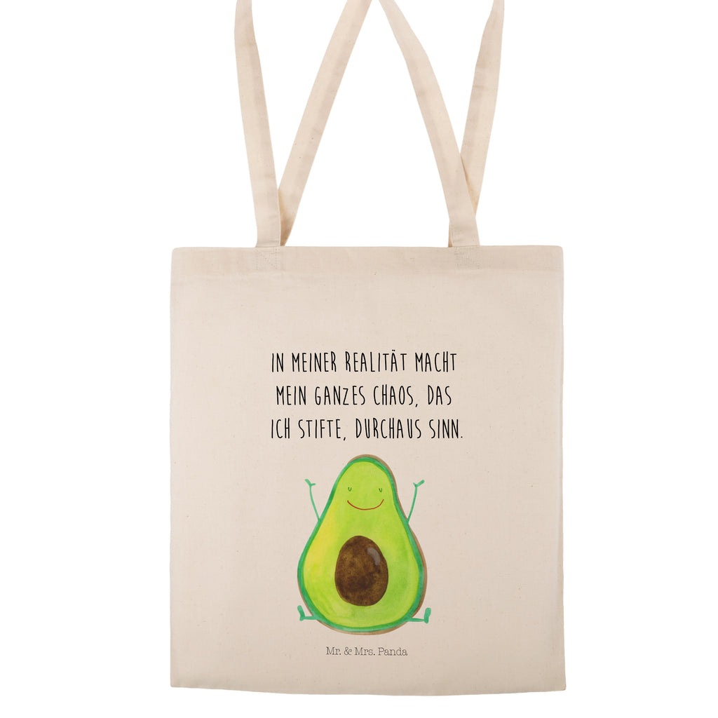 Tragetasche Avocado Happy Beuteltasche, Beutel, Einkaufstasche, Jutebeutel, Stoffbeutel, Avocado, Veggie, Vegan, Gesund, Chaos