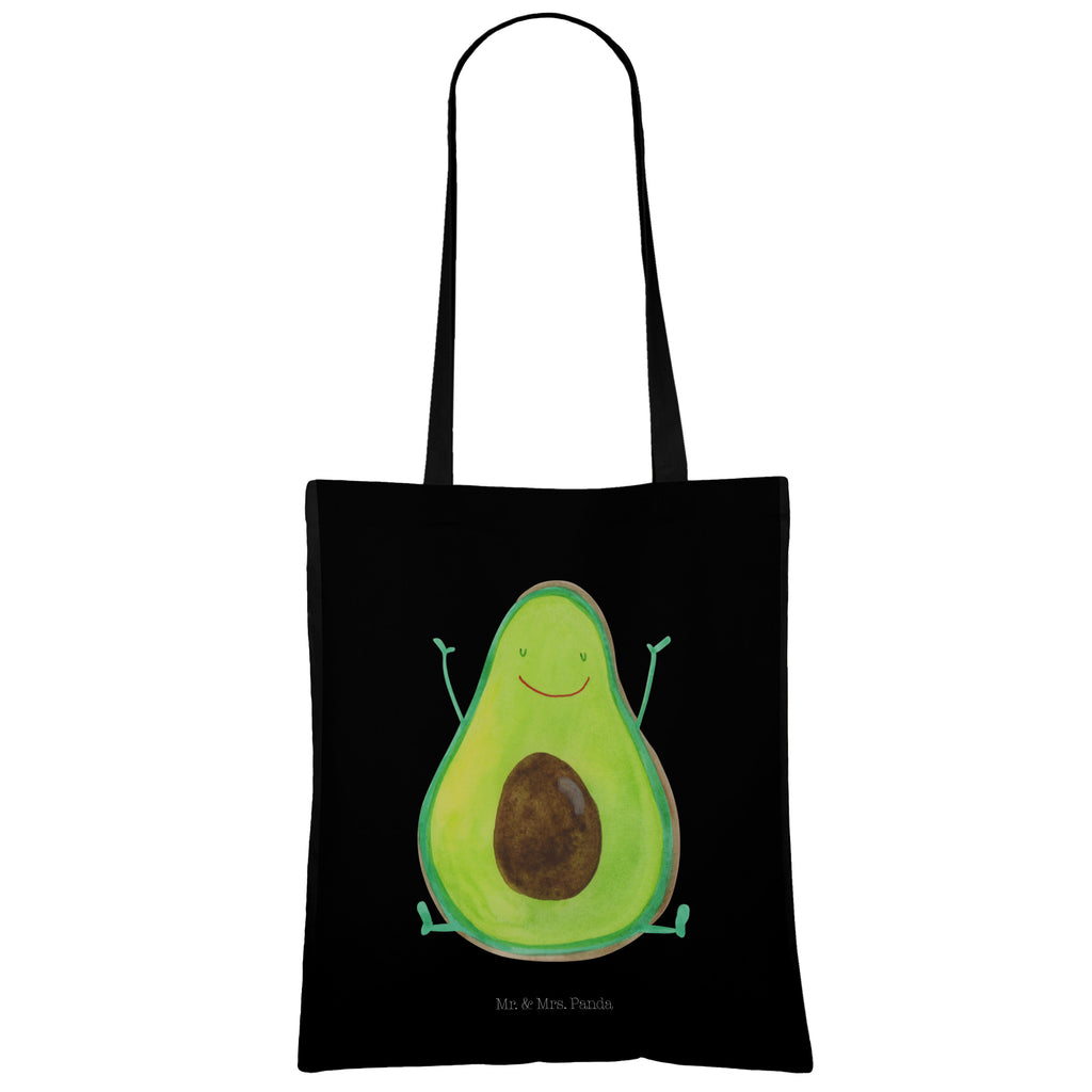 Tragetasche Avocado Happy Beuteltasche, Beutel, Einkaufstasche, Jutebeutel, Stoffbeutel, Avocado, Veggie, Vegan, Gesund, Chaos
