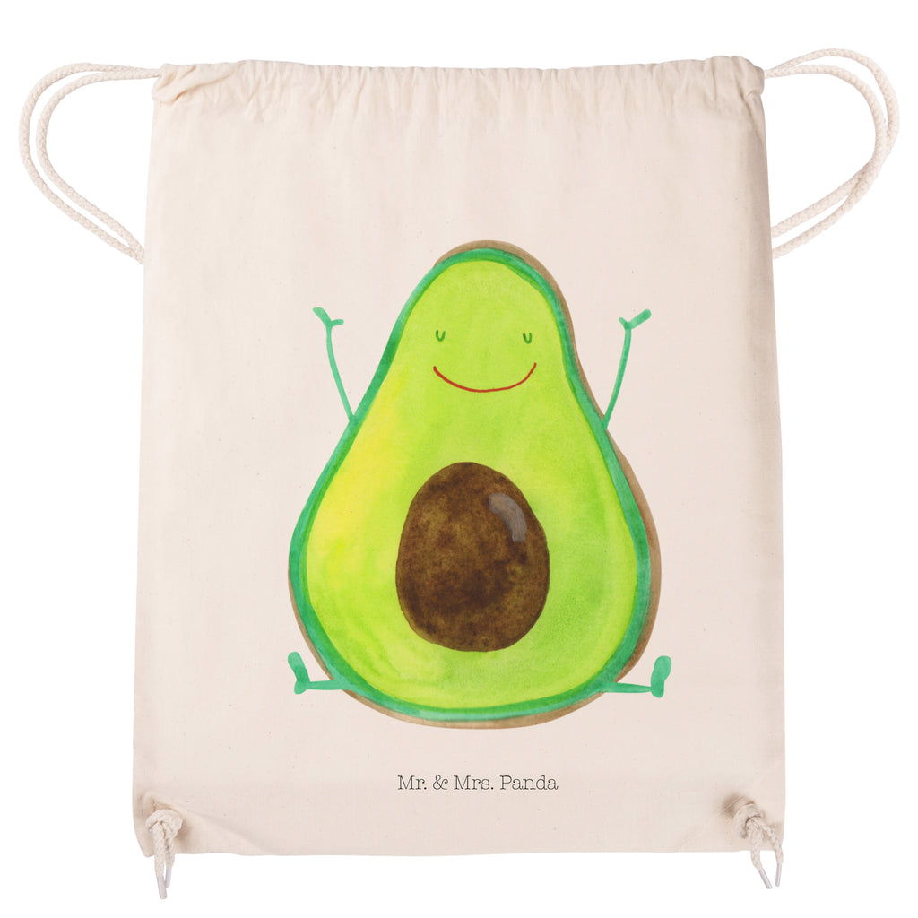 Sportbeutel Avocado Happy Turnbeutel, Beutel, Sporttasche, Tasche, Stoffbeutel, Avocado, Veggie, Vegan, Gesund, Chaos