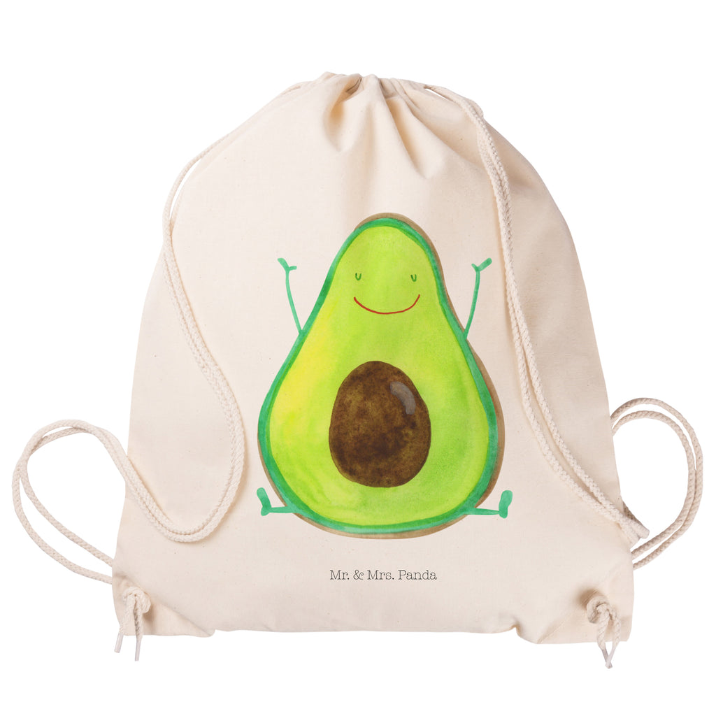 Sportbeutel Avocado Happy Turnbeutel, Beutel, Sporttasche, Tasche, Stoffbeutel, Avocado, Veggie, Vegan, Gesund, Chaos