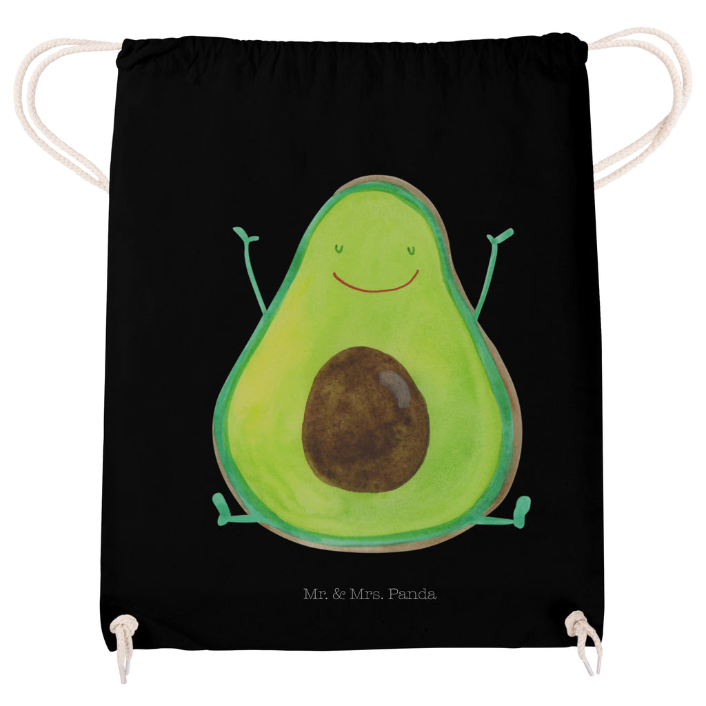 Sportbeutel Avocado Happy Turnbeutel, Beutel, Sporttasche, Tasche, Stoffbeutel, Avocado, Veggie, Vegan, Gesund, Chaos