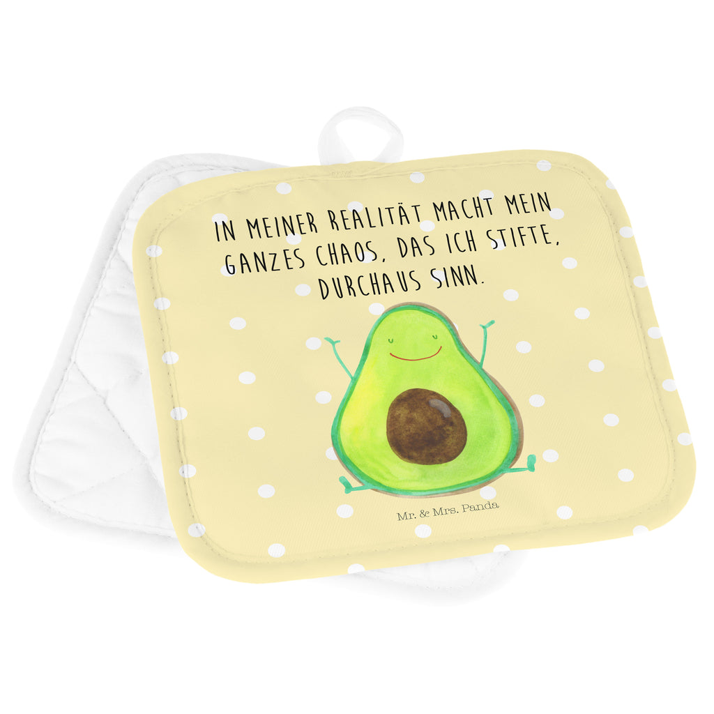 2er Set Topflappen  Avocado Happy Topflappen, Topfuntersetzer, Ofenhandschuh, Topflappen Set, Topflappen lustig, Topflappen mit Spruch, Avocado, Veggie, Vegan, Gesund, Chaos