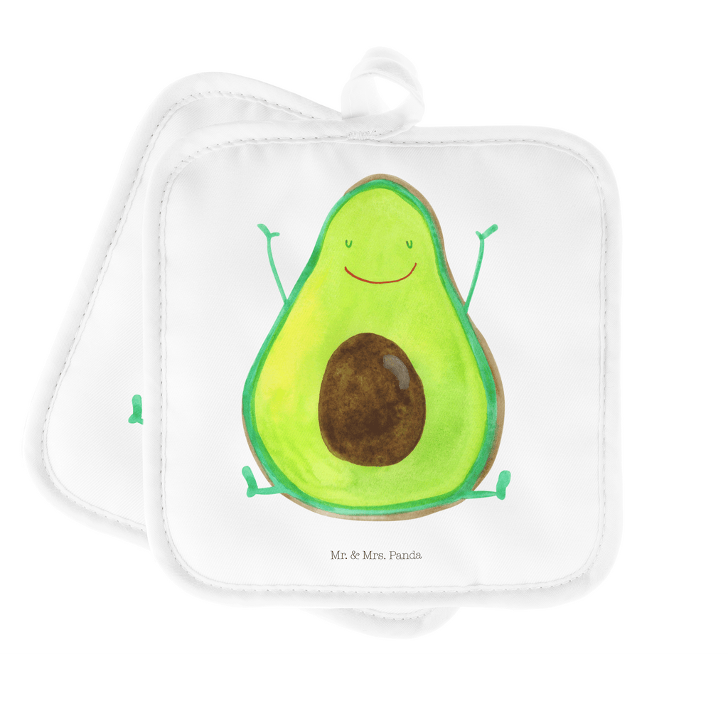 2er Set Topflappen  Avocado Happy Topflappen, Topfuntersetzer, Ofenhandschuh, Topflappen Set, Topflappen lustig, Topflappen mit Spruch, Avocado, Veggie, Vegan, Gesund, Chaos