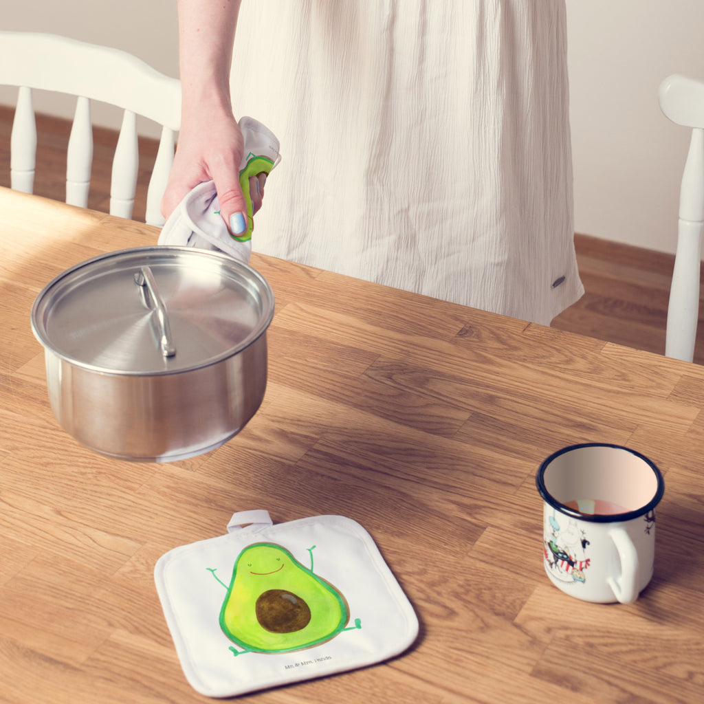 2er Set Topflappen  Avocado Happy Topflappen, Topfuntersetzer, Ofenhandschuh, Topflappen Set, Topflappen lustig, Topflappen mit Spruch, Avocado, Veggie, Vegan, Gesund, Chaos