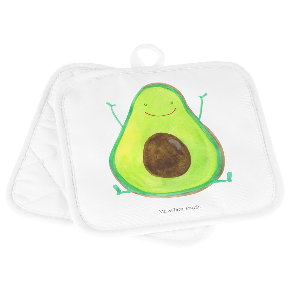 2er Set Topflappen  Avocado Happy Topflappen, Topfuntersetzer, Ofenhandschuh, Topflappen Set, Topflappen lustig, Topflappen mit Spruch, Avocado, Veggie, Vegan, Gesund, Chaos
