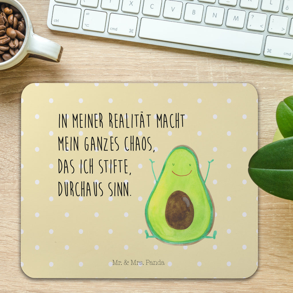 Mauspad Avocado Happy Mousepad, Computer zubehör, Büroausstattung, PC Zubehör, Arbeitszimmer, Mauspad, Einzigartiges Mauspad, Designer Mauspad, Avocado, Veggie, Vegan, Gesund, Chaos