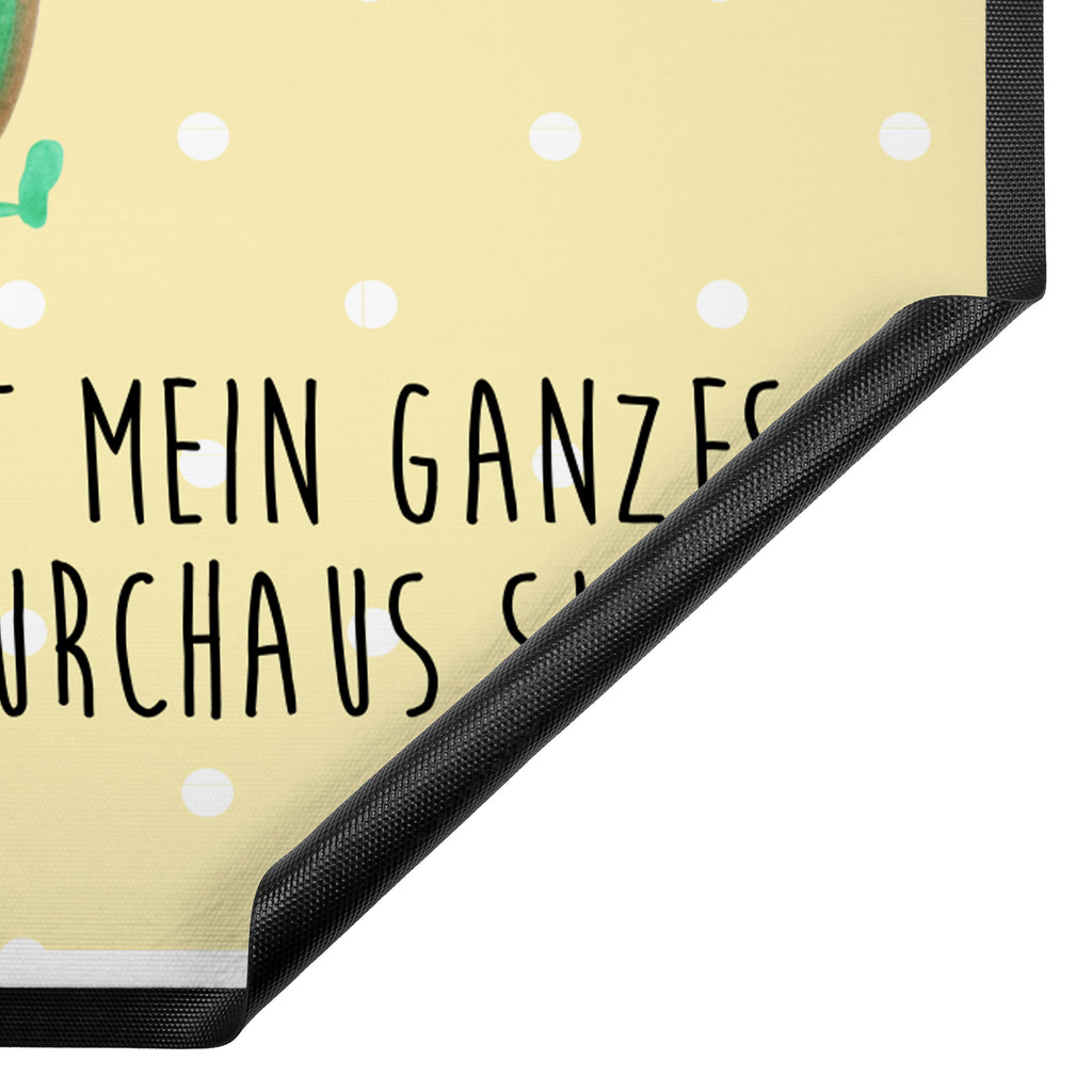 Fußmatte Avocado Happy Türvorleger, Schmutzmatte, Fußabtreter, Matte, Schmutzfänger, Fußabstreifer, Schmutzfangmatte, Türmatte, Motivfußmatte, Haustürmatte, Vorleger, Avocado, Veggie, Vegan, Gesund, Chaos