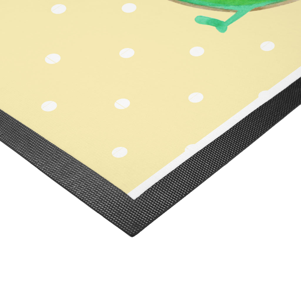 Fußmatte Avocado Happy Türvorleger, Schmutzmatte, Fußabtreter, Matte, Schmutzfänger, Fußabstreifer, Schmutzfangmatte, Türmatte, Motivfußmatte, Haustürmatte, Vorleger, Avocado, Veggie, Vegan, Gesund, Chaos