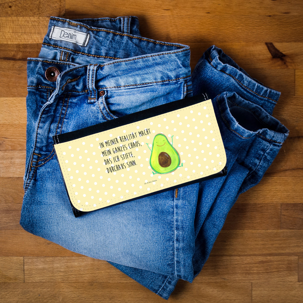 Damen Portemonnaie Avocado Happy Portemonnaie, Portemonee, Geldbörse, Damen, Groß, XXL, Geldbeutel, Portemonnaies, Avocado, Veggie, Vegan, Gesund, Chaos