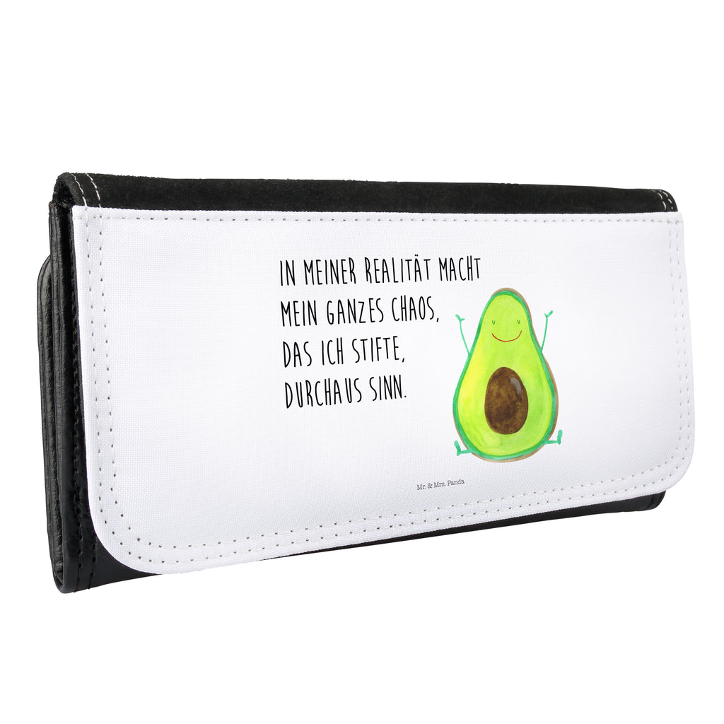 Damen Portemonnaie Avocado Happy Portemonnaie, Portemonee, Geldbörse, Damen, Groß, XXL, Geldbeutel, Portemonnaies, Avocado, Veggie, Vegan, Gesund, Chaos