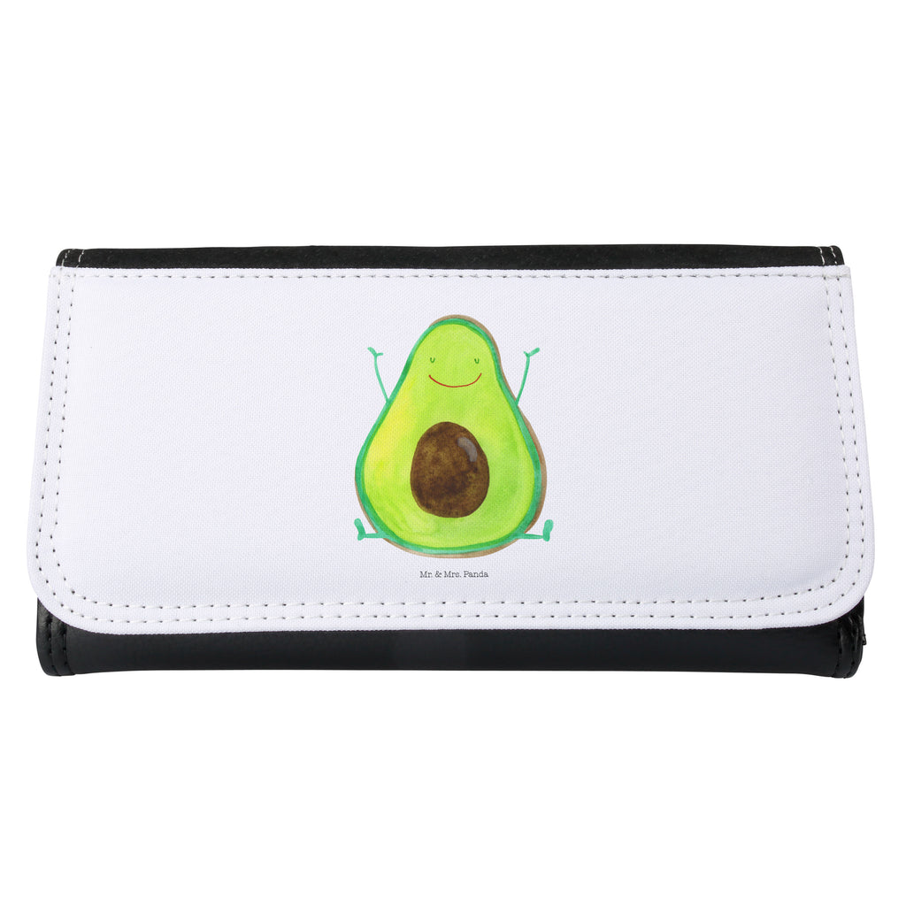 Damen Portemonnaie Avocado Happy Portemonnaie, Portemonee, Geldbörse, Damen, Groß, XXL, Geldbeutel, Portemonnaies, Avocado, Veggie, Vegan, Gesund, Chaos