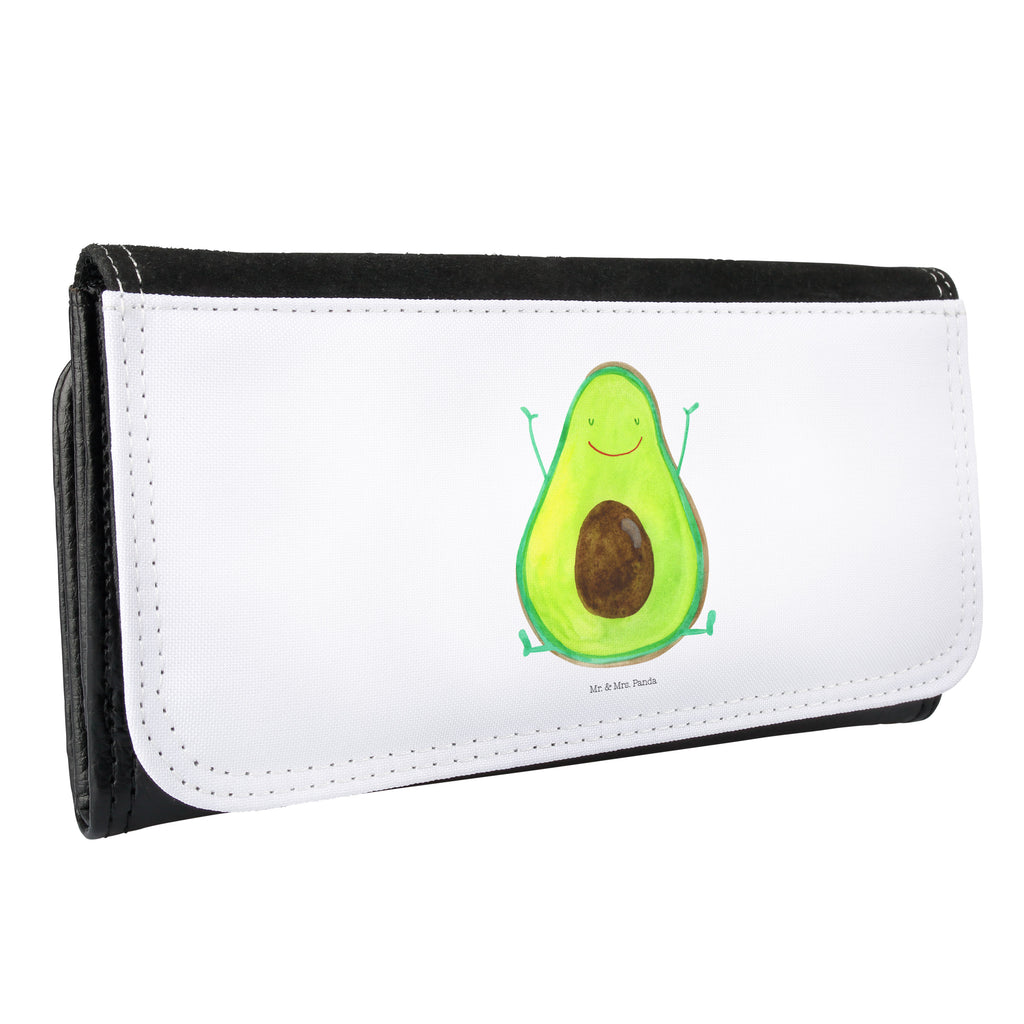 Damen Portemonnaie Avocado Happy Portemonnaie, Portemonee, Geldbörse, Damen, Groß, XXL, Geldbeutel, Portemonnaies, Avocado, Veggie, Vegan, Gesund, Chaos