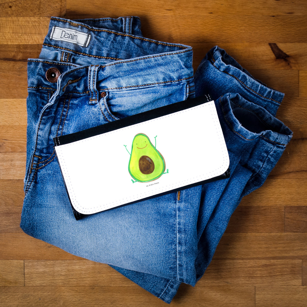 Damen Portemonnaie Avocado Happy Portemonnaie, Portemonee, Geldbörse, Damen, Groß, XXL, Geldbeutel, Portemonnaies, Avocado, Veggie, Vegan, Gesund, Chaos