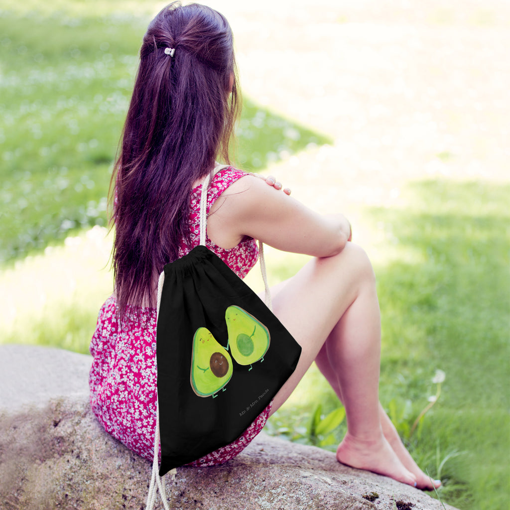 Sportbeutel Avocado Pärchen Turnbeutel, Beutel, Sporttasche, Tasche, Stoffbeutel, Avocado, Veggie, Vegan, Gesund, Avocuddle, Liebe, Schwangerschaft, Familie, Babyshower, Babyparty, Hochzeit, Kinder, Avocados, Geburt