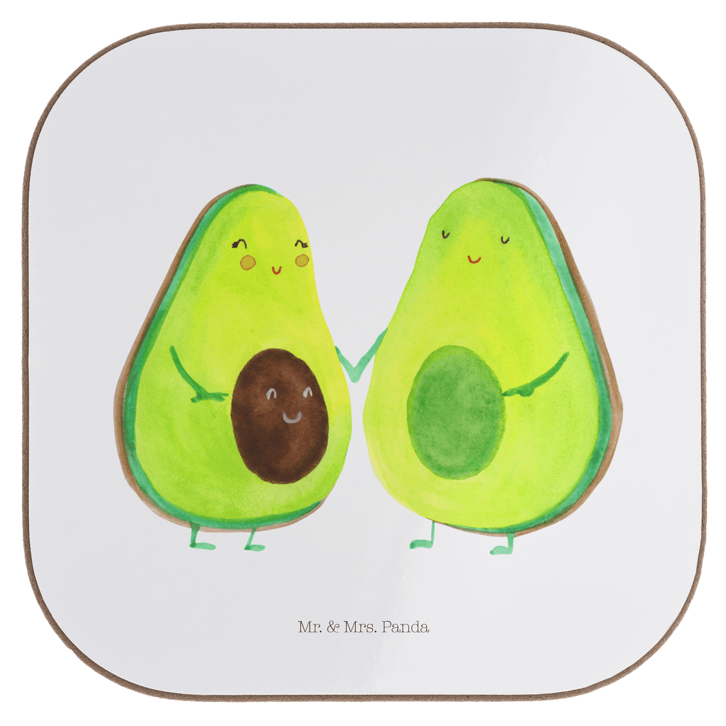 Quadratische Untersetzer Avocado Pärchen Bierdeckel, Glasuntersetzer, Untersetzer Gläser, Getränkeuntersetzer, Avocado, Veggie, Vegan, Gesund, Avocuddle, Liebe, Schwangerschaft, Familie, Babyshower, Babyparty, Hochzeit, Kinder, Avocados, Geburt