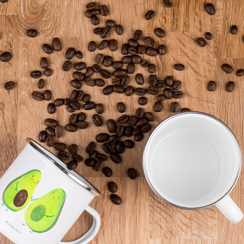 Camping Emaille Tasse Avocado Pärchen Campingtasse, Trinkbecher, Metalltasse, Outdoor Tasse, Emaille Trinkbecher, Blechtasse Outdoor, Emaille Campingbecher, Edelstahl Trinkbecher, Metalltasse für Camping, Kaffee Blechtasse, Camping Tasse Metall, Avocado, Veggie, Vegan, Gesund, Avocuddle, Liebe, Schwangerschaft, Familie, Babyshower, Babyparty, Hochzeit, Kinder, Avocados, Geburt