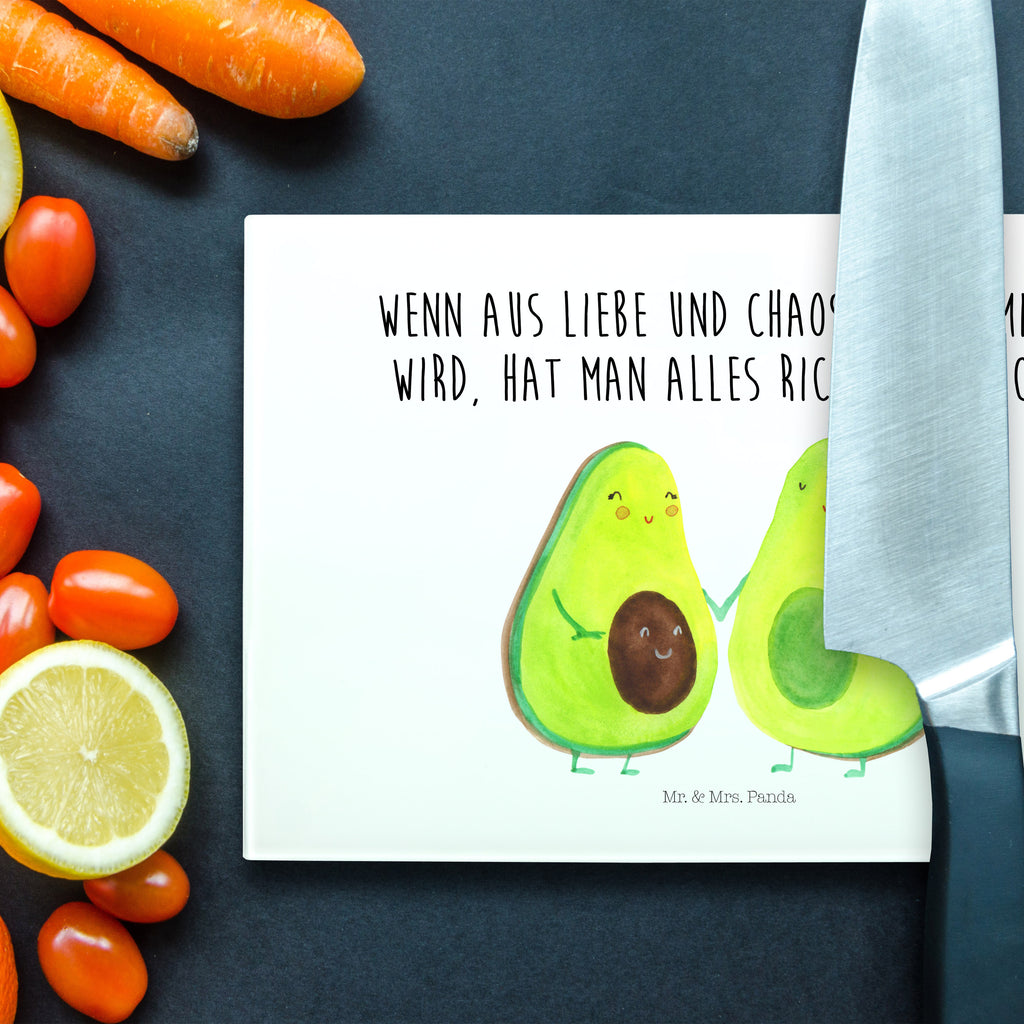 Medium Glas Schneidbrett Avocado Pärchen Glasschneidebrett, Schneidebrett, Avocado, Veggie, Vegan, Gesund, Avocuddle, Liebe, Schwangerschaft, Familie, Babyshower, Babyparty, Hochzeit, Kinder, Avocados, Geburt
