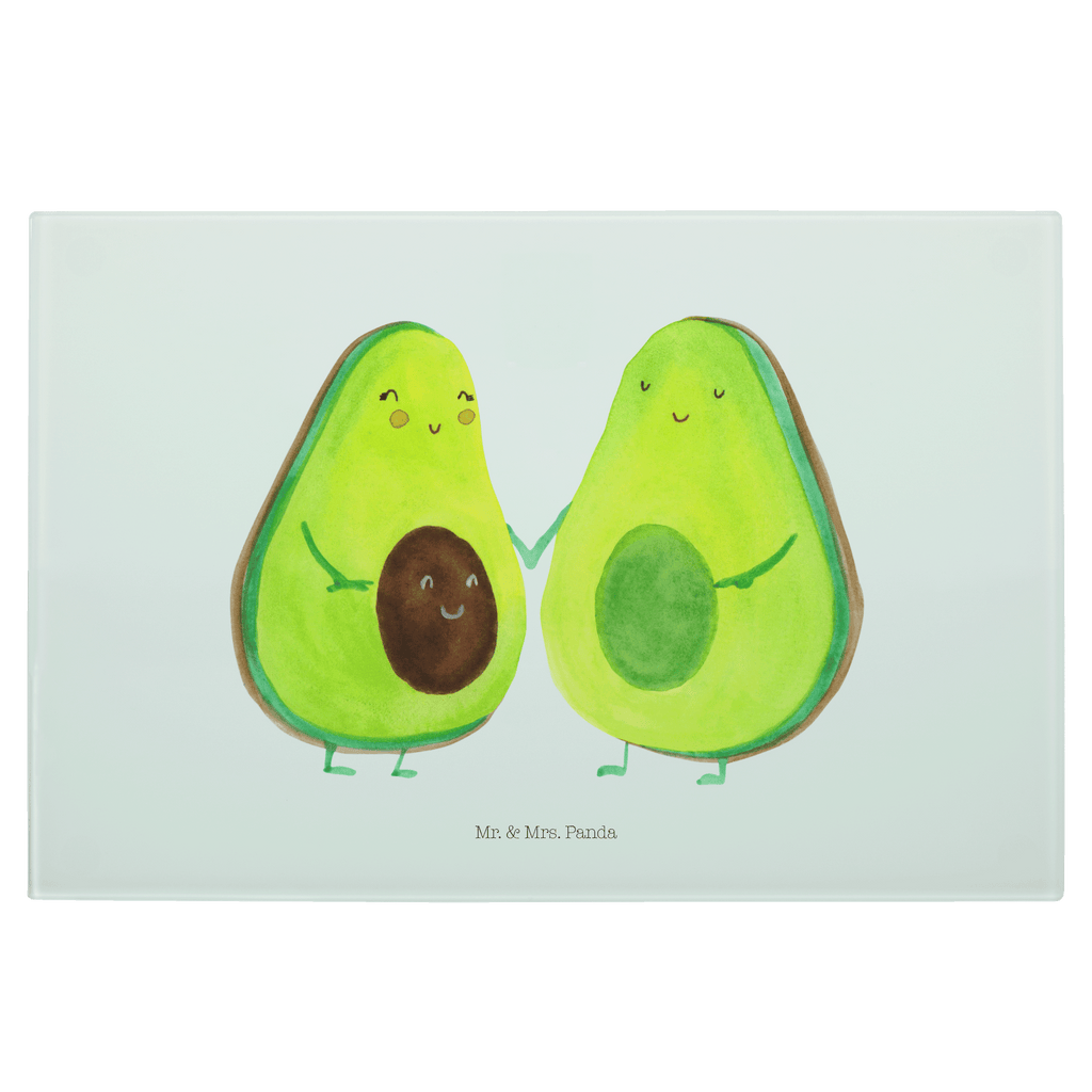 Medium Glas Schneidbrett Avocado Pärchen Glasschneidebrett, Schneidebrett, Avocado, Veggie, Vegan, Gesund, Avocuddle, Liebe, Schwangerschaft, Familie, Babyshower, Babyparty, Hochzeit, Kinder, Avocados, Geburt