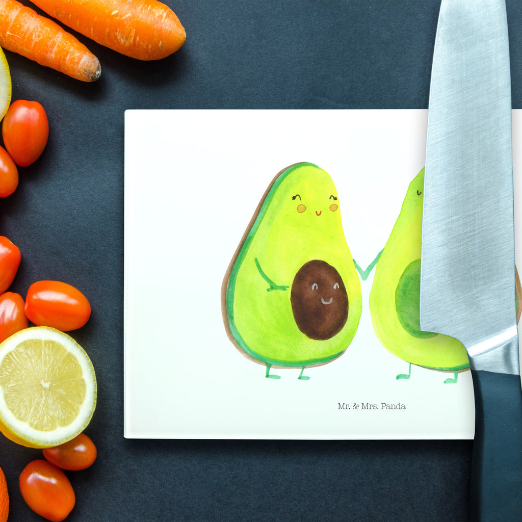 Medium Glas Schneidbrett Avocado Pärchen Glasschneidebrett, Schneidebrett, Avocado, Veggie, Vegan, Gesund, Avocuddle, Liebe, Schwangerschaft, Familie, Babyshower, Babyparty, Hochzeit, Kinder, Avocados, Geburt