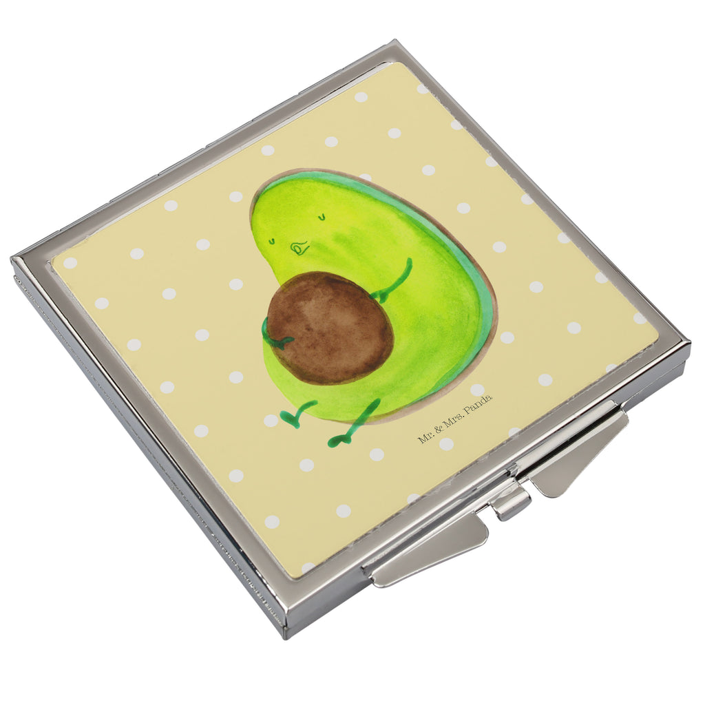 Handtaschenspiegel quadratisch Avocado pfeift Spiegel, Handtasche, Quadrat, silber, schminken, Schminkspiegel, Avocado, Veggie, Vegan, Gesund, Diät, Abnehmen, Ernährung, dick sein, Pummelfee
