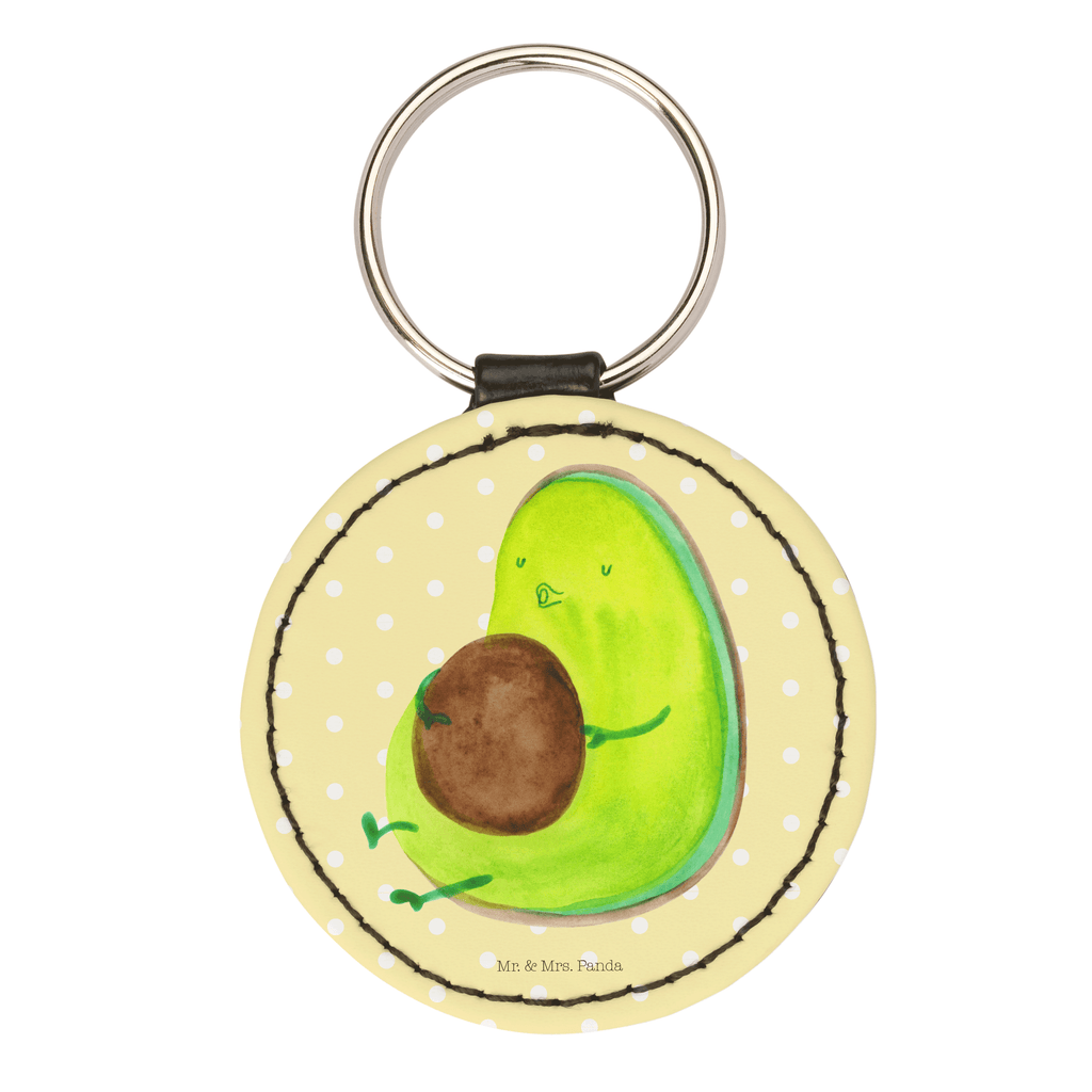 Rund Schlüsselanhänger Avocado pfeift Schlüsselanhänger, Anhänger, Taschenanhänger, Glücksbringer, Schutzengel, Avocado, Veggie, Vegan, Gesund, Diät, Abnehmen, Ernährung, dick sein, Pummelfee