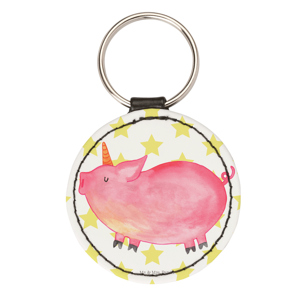 Rund Schlüsselanhänger Einhorn Schweinhorn Schlüsselanhänger, Anhänger, Taschenanhänger, Glücksbringer, Schutzengel, Einhorn, Einhörner, Einhorn Deko, Pegasus, Unicorn, Party, Spaß, Schwein, Schweinhorn, Bauer, witzig. lustig, Spruch, geschenk, Pig, Piggy, funny, english, englisch
