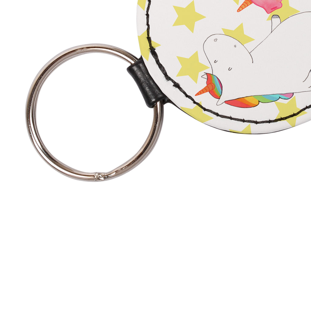 Rund Schlüsselanhänger Einhorn + Schweinhorn Schlüsselanhänger, Anhänger, Taschenanhänger, Glücksbringer, Schutzengel, Einhorn, Einhörner, Einhorn Deko, Pegasus, Unicorn, Freundschaft, Schweinhorn, Schwein, Freundin, Schweinchen