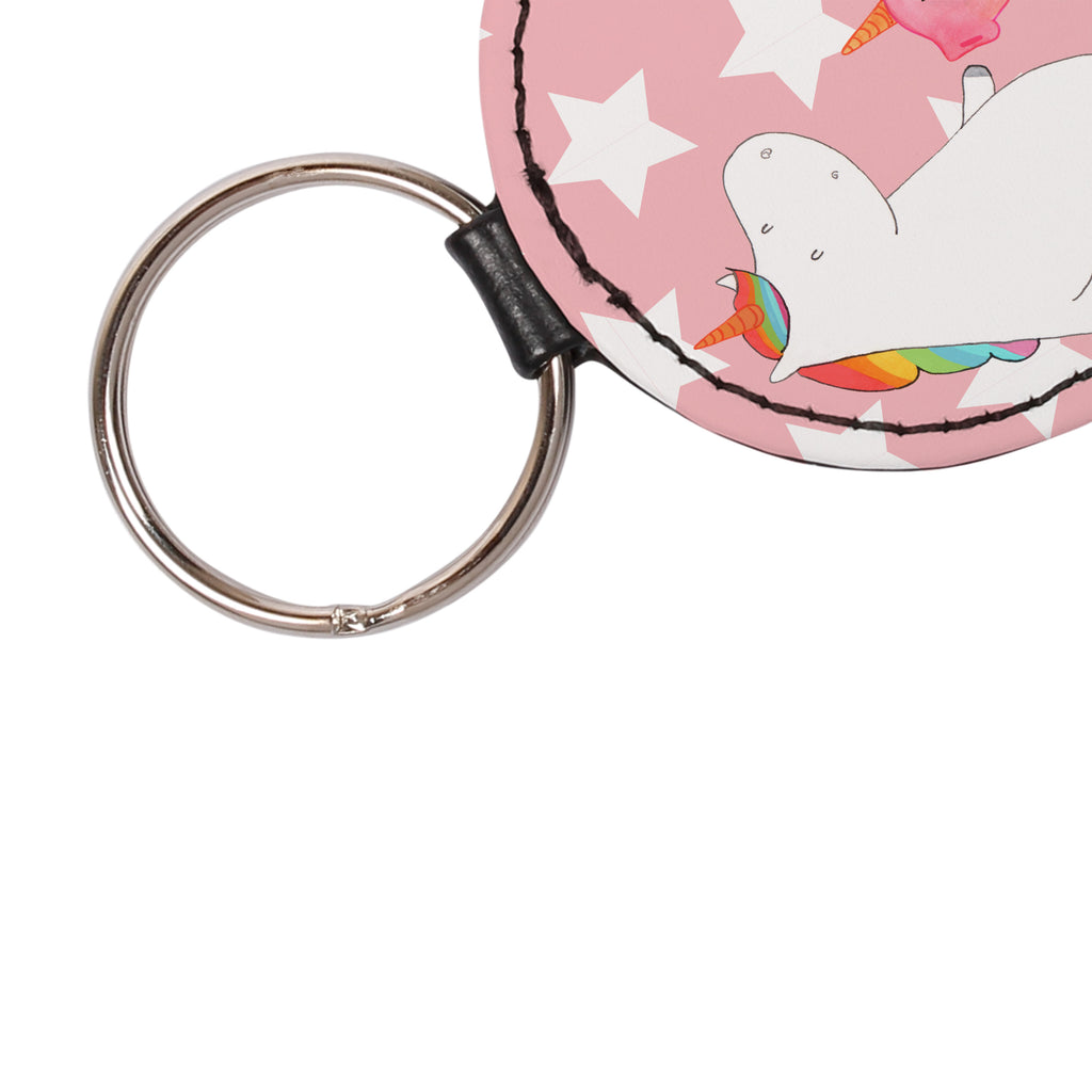 Rund Schlüsselanhänger Einhorn + Schweinhorn Schlüsselanhänger, Anhänger, Taschenanhänger, Glücksbringer, Schutzengel, Einhorn, Einhörner, Einhorn Deko, Pegasus, Unicorn, Freundschaft, Schweinhorn, Schwein, Freundin, Schweinchen