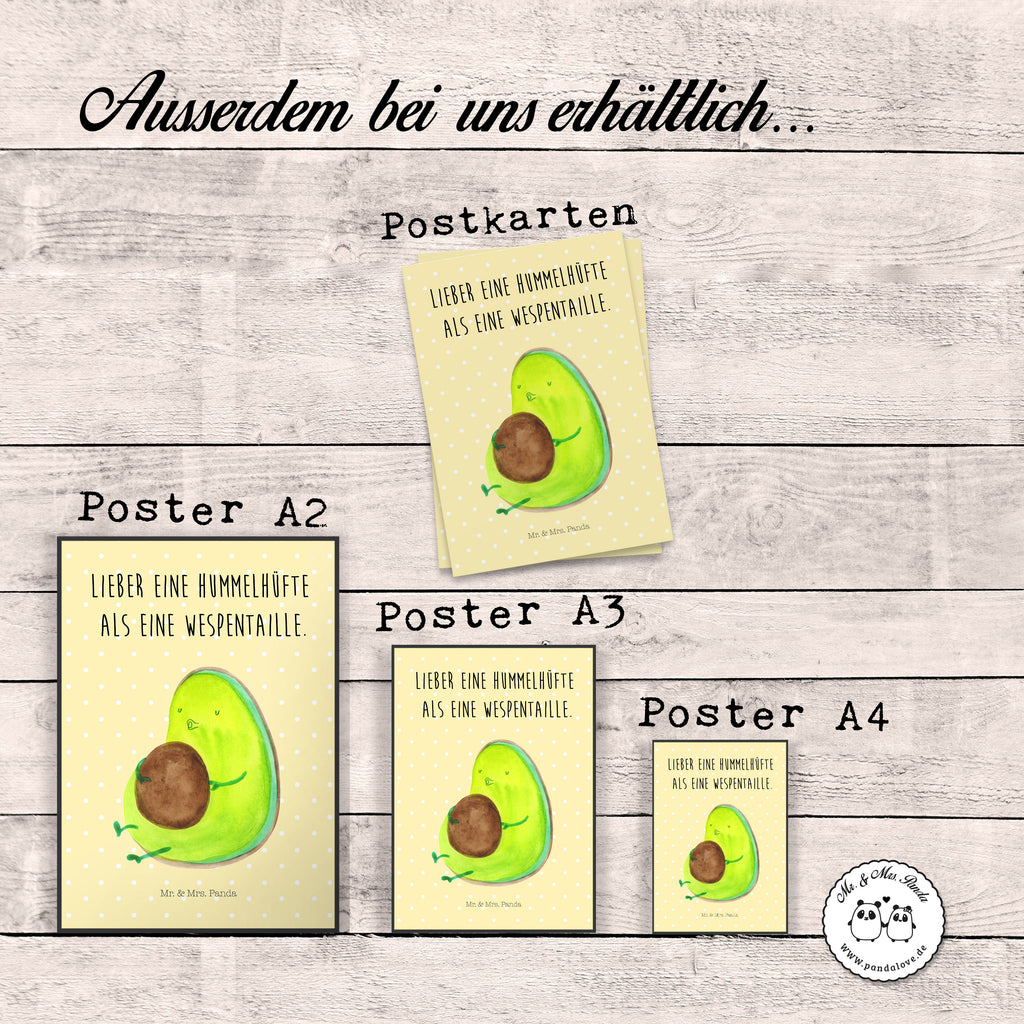 Poster Avocado pfeift Poster, Wandposter, Bild, Wanddeko, Küchenposter, Kinderposter, Wanddeko Bild, Raumdekoration, Wanddekoration, Handgemaltes Poster, Mr. & Mrs. Panda Poster, Designposter, Kunstdruck, Posterdruck, Avocado, Veggie, Vegan, Gesund, Diät, Abnehmen, Ernährung, dick sein, Pummelfee