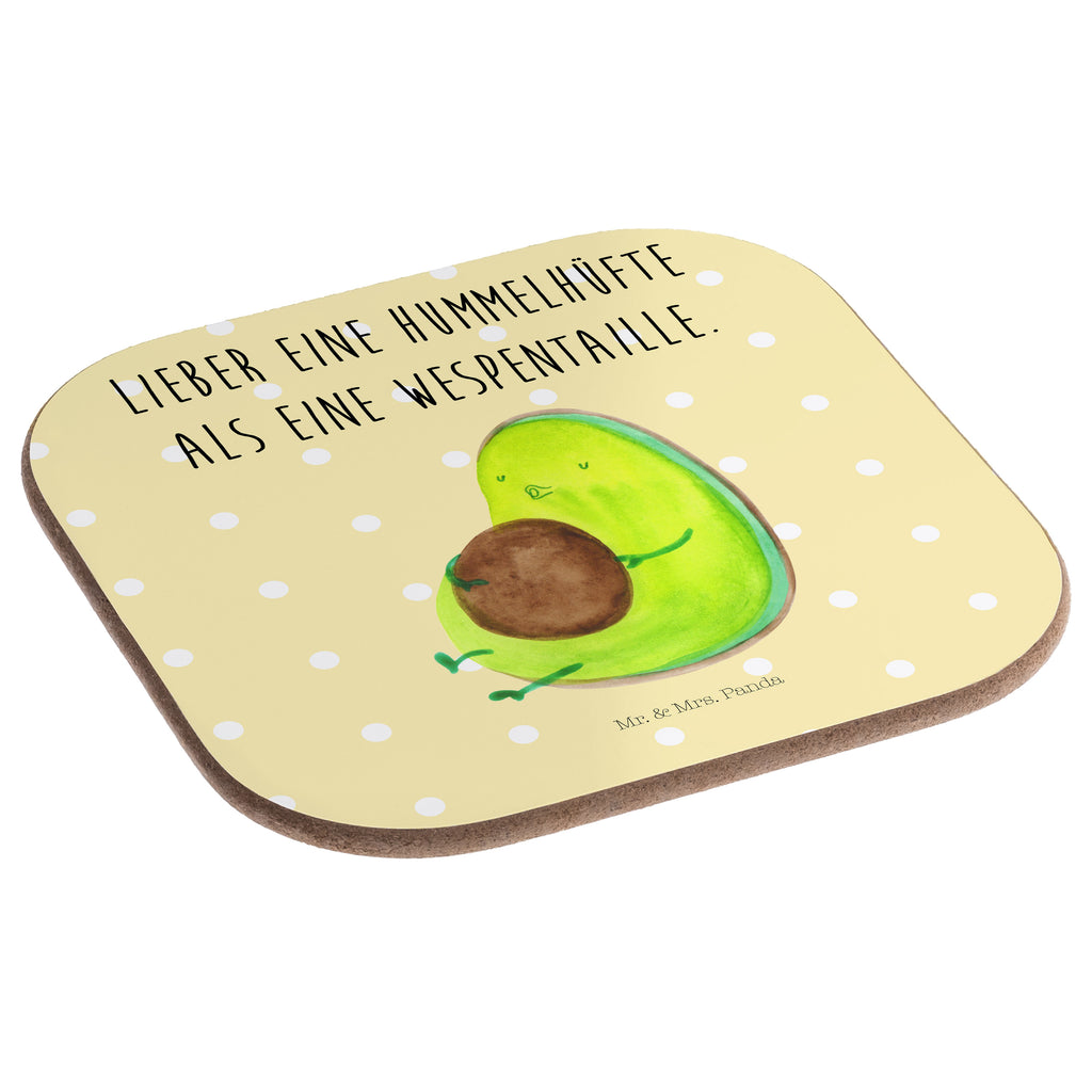 Quadratische Untersetzer Avocado pfeift Bierdeckel, Glasuntersetzer, Untersetzer Gläser, Getränkeuntersetzer, Avocado, Veggie, Vegan, Gesund, Diät, Abnehmen, Ernährung, dick sein, Pummelfee