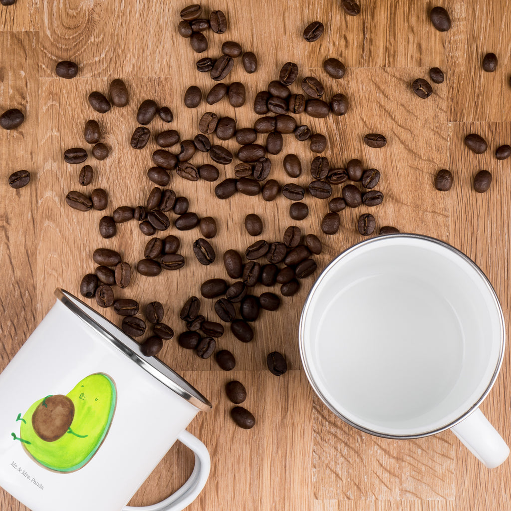 Camping Emaille Tasse Avocado pfeift Campingtasse, Trinkbecher, Metalltasse, Outdoor Tasse, Emaille Trinkbecher, Blechtasse Outdoor, Emaille Campingbecher, Edelstahl Trinkbecher, Metalltasse für Camping, Kaffee Blechtasse, Camping Tasse Metall, Avocado, Veggie, Vegan, Gesund, Diät, Abnehmen, Ernährung, dick sein, Pummelfee