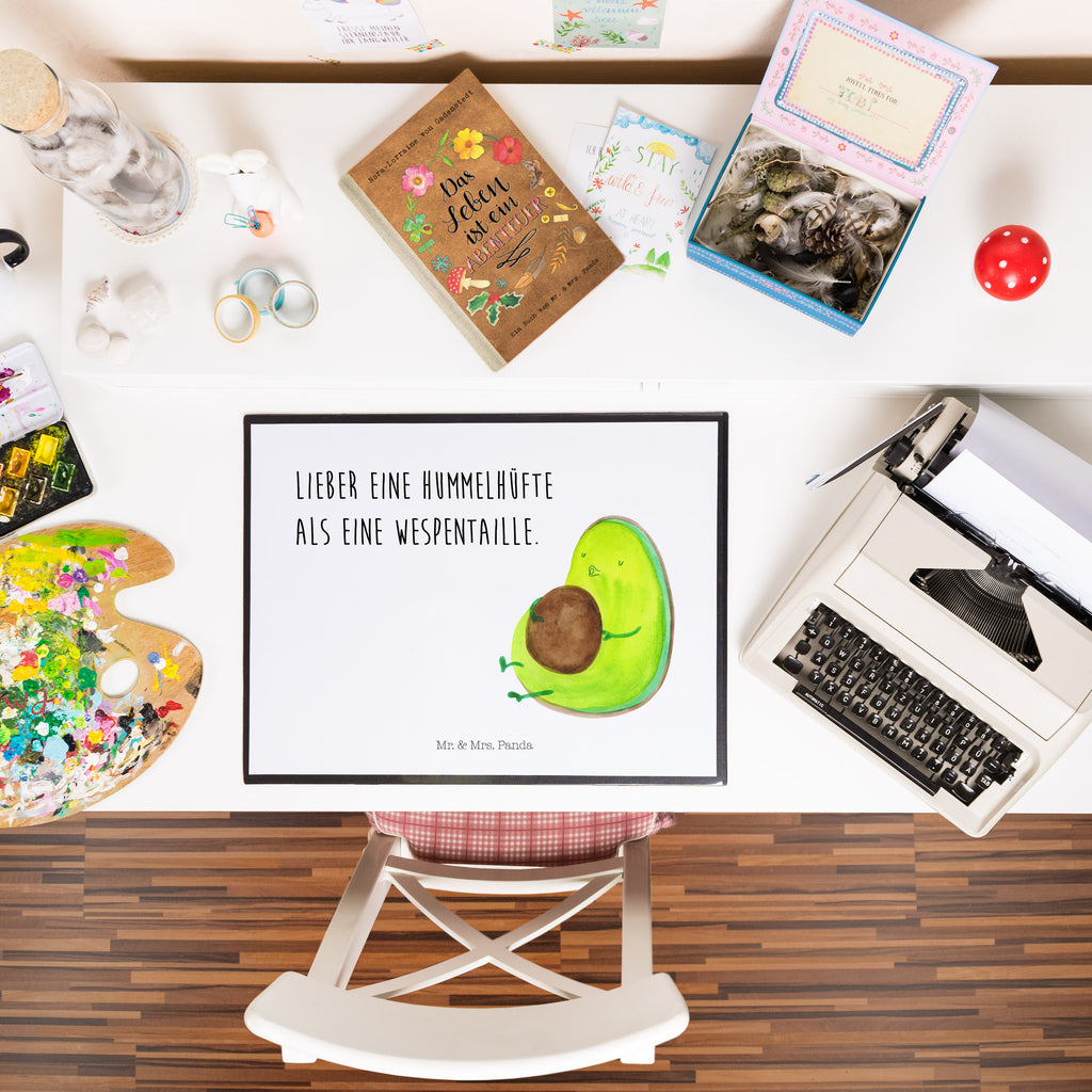 Schreibtischunterlage Avocado pfeift Schreibunterlage, Schreibtischauflage, Bürobedarf, Büroartikel, Schreibwaren, Schreibtisch Unterlagen, Schreibtischunterlage Groß, Avocado, Veggie, Vegan, Gesund, Diät, Abnehmen, Ernährung, dick sein, Pummelfee