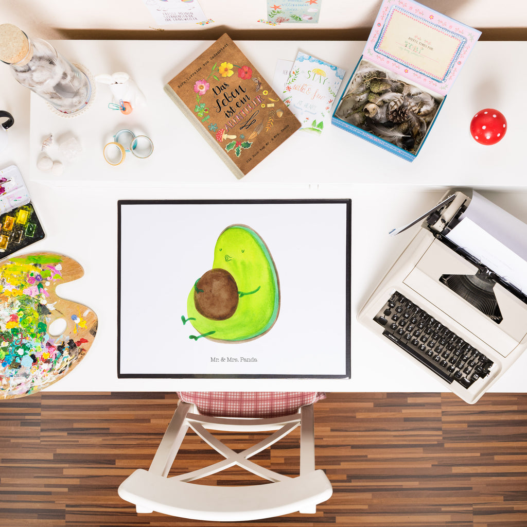Schreibtischunterlage Avocado pfeift Schreibunterlage, Schreibtischauflage, Bürobedarf, Büroartikel, Schreibwaren, Schreibtisch Unterlagen, Schreibtischunterlage Groß, Avocado, Veggie, Vegan, Gesund, Diät, Abnehmen, Ernährung, dick sein, Pummelfee