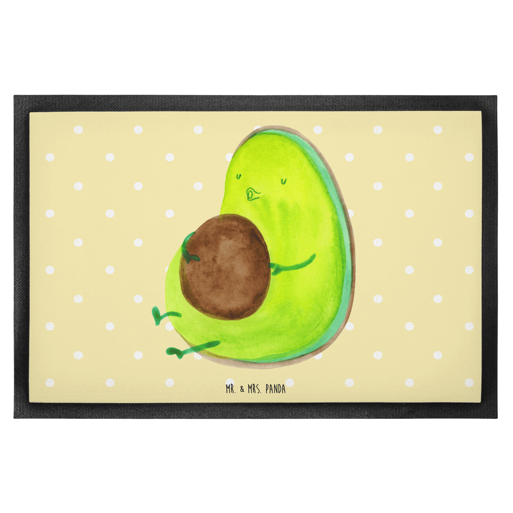 Fußmatte Avocado pfeift Avocado, Diät, Abnehmen, Ernährung, dick sein, Pummelfee,  Türvorleger, Schmutzmatte, Fußabtreter, Matte, Schmutzfänger, Fußabstreifer, Schmutzfangmatte, Türmatte, Motivfußmatte,  Haustürmatte, Vorleger  Avocado, Veggie, Vegan, Gesund