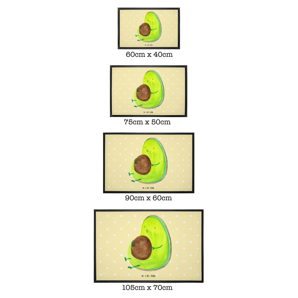 Fußmatte Avocado pfeift Avocado, Diät, Abnehmen, Ernährung, dick sein, Pummelfee,  Türvorleger, Schmutzmatte, Fußabtreter, Matte, Schmutzfänger, Fußabstreifer, Schmutzfangmatte, Türmatte, Motivfußmatte,  Haustürmatte, Vorleger  Avocado, Veggie, Vegan, Gesund