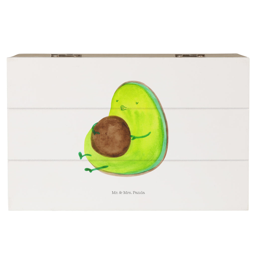 Holzkiste Avocado pfeift Holzkiste, Kiste, Schatzkiste, Truhe, Schatulle, XXL, Erinnerungsbox, Erinnerungskiste, Dekokiste, Aufbewahrungsbox, Avocado, Veggie, Vegan, Gesund, Diät, Abnehmen, Ernährung, dick sein, Pummelfee