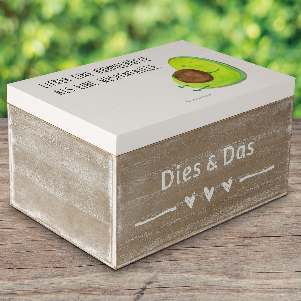 Holzkiste Avocado pfeift Holzkiste, Kiste, Schatzkiste, Truhe, Schatulle, XXL, Erinnerungsbox, Erinnerungskiste, Dekokiste, Aufbewahrungsbox, Avocado, Veggie, Vegan, Gesund, Diät, Abnehmen, Ernährung, dick sein, Pummelfee