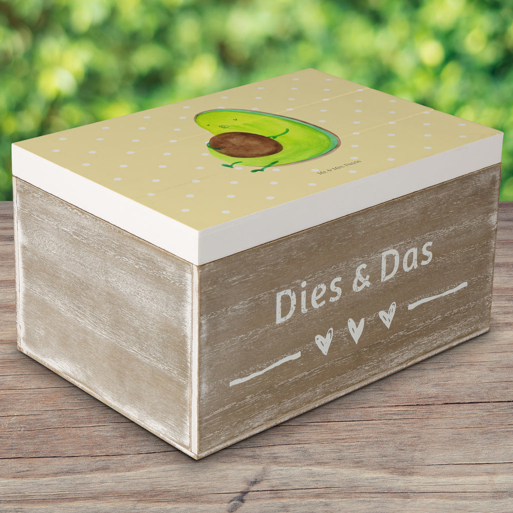 Holzkiste Avocado pfeift Holzkiste, Kiste, Schatzkiste, Truhe, Schatulle, XXL, Erinnerungsbox, Erinnerungskiste, Dekokiste, Aufbewahrungsbox, Avocado, Veggie, Vegan, Gesund, Diät, Abnehmen, Ernährung, dick sein, Pummelfee