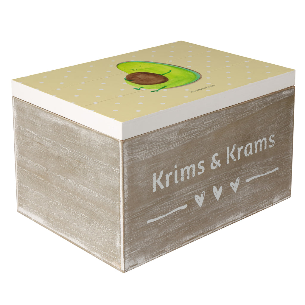 Holzkiste Avocado pfeift Holzkiste, Kiste, Schatzkiste, Truhe, Schatulle, XXL, Erinnerungsbox, Erinnerungskiste, Dekokiste, Aufbewahrungsbox, Avocado, Veggie, Vegan, Gesund, Diät, Abnehmen, Ernährung, dick sein, Pummelfee