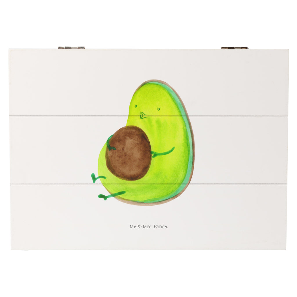 Holzkiste Avocado pfeift Holzkiste, Kiste, Schatzkiste, Truhe, Schatulle, XXL, Erinnerungsbox, Erinnerungskiste, Dekokiste, Aufbewahrungsbox, Avocado, Veggie, Vegan, Gesund, Diät, Abnehmen, Ernährung, dick sein, Pummelfee