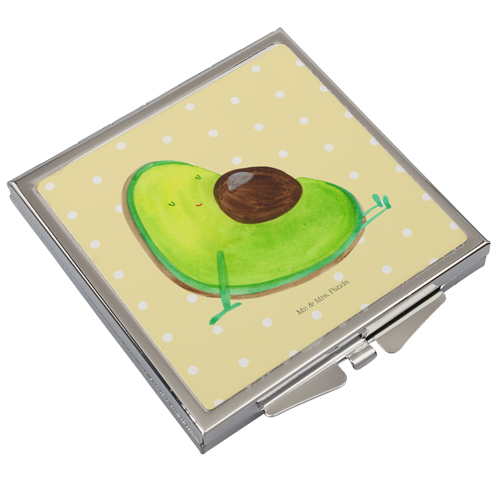Handtaschenspiegel quadratisch Avocado schwanger Spiegel, Handtasche, Quadrat, silber, schminken, Schminkspiegel, Avocado, Veggie, Vegan, Gesund, schwanger, Schwangerschaft, Babyparty, Babyshower